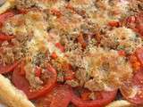 Tarte tomate, thon et mozzarella