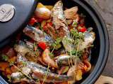 Tajine de sardines aux légumes de saison