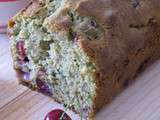Cake thé matcha - griottes