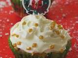 Cupcake aux pralines roses (spécial Noël)