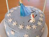 Gâteau Reine des neiges (anniversaire)