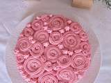 Gâteau rose noix de coco