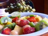 Salade de fruits avec du mamon