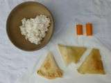 Samossas au fromage frais et surimi