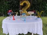Sweet table pour anniversaire (2 ans)