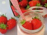 Yaourt fondant aux fraises