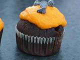 Cupcakes orange et chocolat pour Halloween