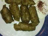 Dolmas arméniens à la viande avec feuilles de vigne