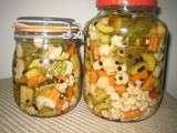 Pickles de légumes croquants à l'aigre-doux