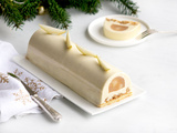 Bûche vanille poire