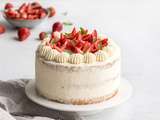 Chiffon cake aux fraises