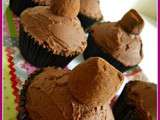 Cupcakes chocolat noir et truffe au chocolat