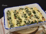 Gratin de pommes de terre au brocoli e chorizo