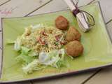 Salade de boulgour et falafels