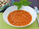 Soupe de tomates et poivrons grillés