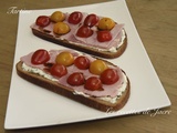 Tartine jambon/fromage