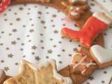 Couronne de Noël en biscuits