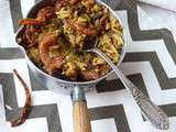 Mejadra de Yotam Ottolenghi, du riz, des lentilles et des oignons frits
