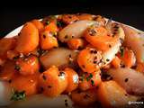 Carottes confites aux échalotes / zanahorias confitadas con chalotas