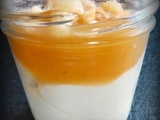 Crème de mascarpone et compote de pommes/ crema de mascarpone y compota de manzanas
