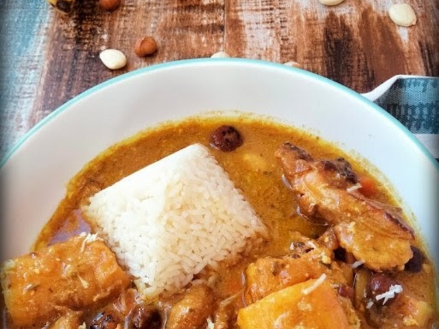 Curry d'aubergines au lait de coco et cacahuètes au Thermomix • Yummix !