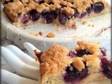 Gâteau aux amandes et aux cerises / Pastel de almendras con cerezas