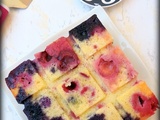 Gâteau aux fruits rouges/ Pastel de frutos rojos