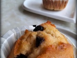 Muffins aux pépites de chocolat noir / Muffins con pepitas de chocolate negro