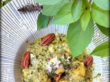 Pesto basilic-noix de pecan / pesto albahaca-nuez pecanas
