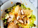Salade César avec tuiles de parmesan / Mi Ensalada Cesar con tejas de parmesano