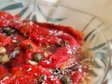 Salade de poivrons marinés / Ensalada de pimientos marinados