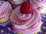 Cupcakes vanille Framboises