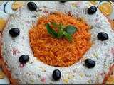 Salade de riz froide aux légumes et thon