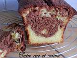 Cake marbré chocolat - pomme