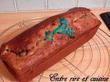 Cake moelleux à Farine de châtaigne et m&m's Cacahuètes {sans beurre}