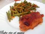 Filets de Porc sauce sucrée-salée aux Confit d'oignons/Crannberries/Baies de Goji