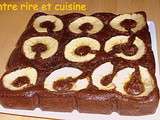 Gâteau au Cacao arôme pistache et aux Pommes