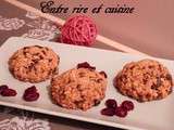 Gâteaux d'Avoine au Chocolat Noir et Cranberries