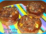 Muffins cacaotés (sans beurre) coeur d'ourson guimauve