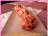 Muffins goût Framboise au Marcarpone et Pépites de chocolat