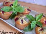 Muffins menthe / framboises pour  Recettes autour d’un ingrédient #20 