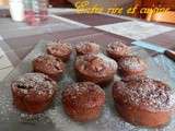 Muffins moelleux poires chocolat