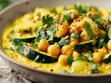 Curry de pois chiches et courgettes