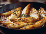 Endives braisées miel et oignons