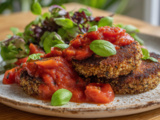 Galette de quinoa à la sauce tomate