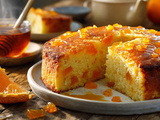 Gâteau de semoule aux oranges confites