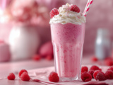 Milkshake framboise facile