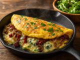 Omelette au bleu