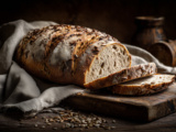 Pain à la farine de châtaigne et aux petites graines