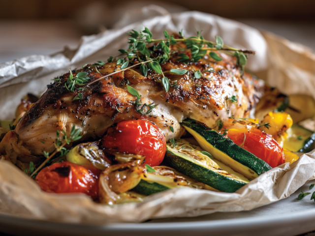 Recettes de Papillotes et Poulet